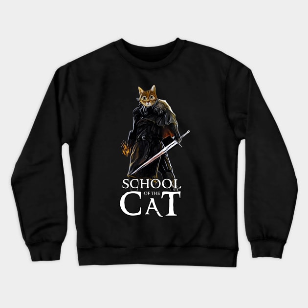 School of the Cat - Fantasy Crewneck Sweatshirt by Fenay-Designs